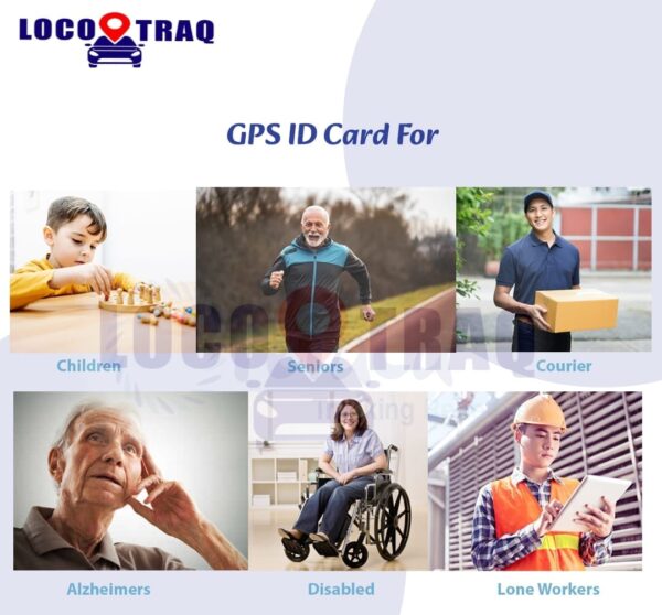 Id card gps tracker